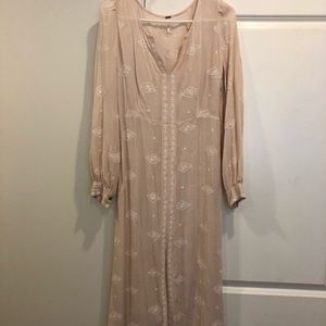 Free people beige maxi dress